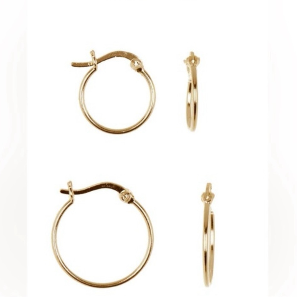 Argento Vivo Sterling Silver Hoop Set